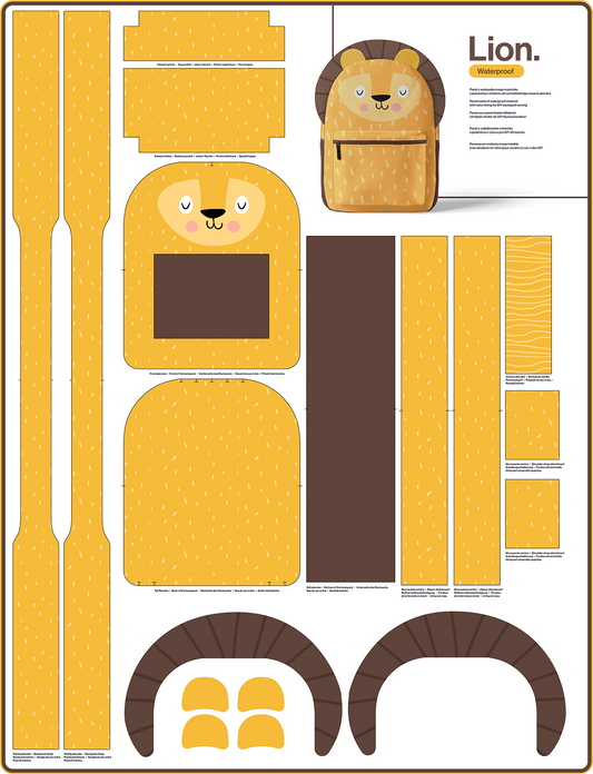 Sac à dos à coudre - Lion